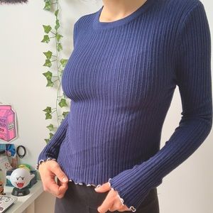 Ribbed long sleeve